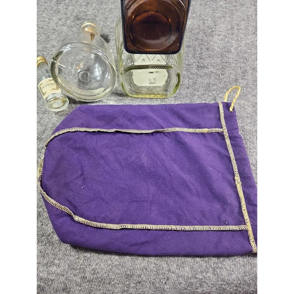 D'USSE Cognac Crown Royal Vanilla Don Julio Tequilla Hennessy Bottle And Bag Lot